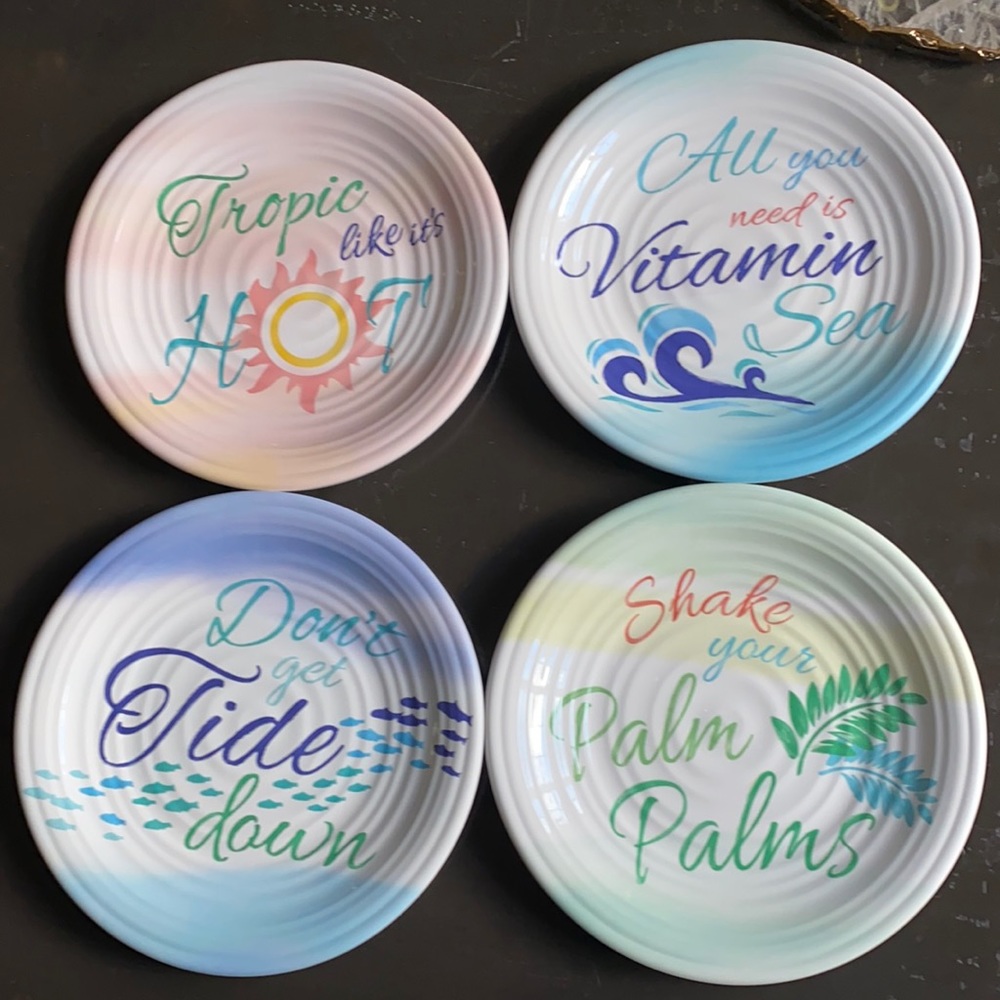 Frontgate melamine salad plates BPA free.